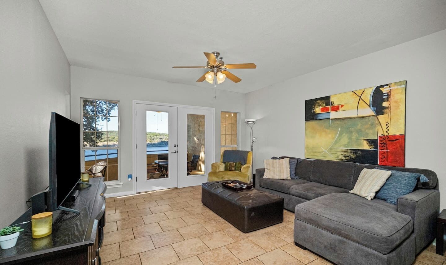 Open Living Area with HDTV