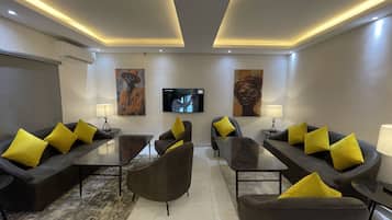 Sittområde i lobbyn