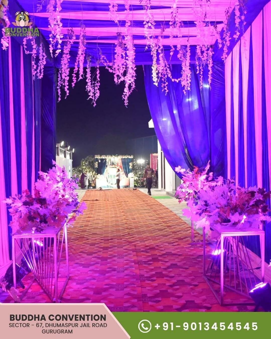 Outdoor banquet area