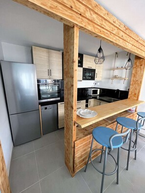 Fridge, microwave, oven, dishwasher - Seignosse ocean, nice 2-star apartment, wifi, near beach, family (SEIGNOSSE)