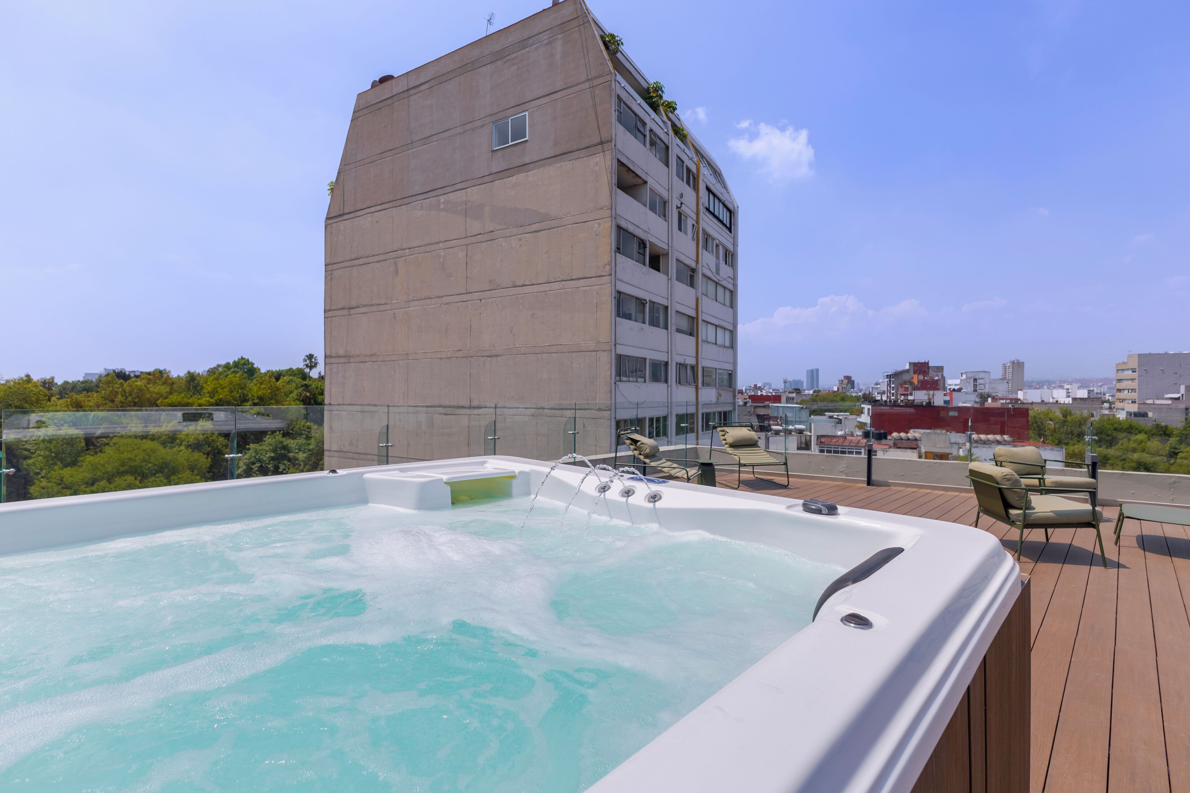 Rooftop pool