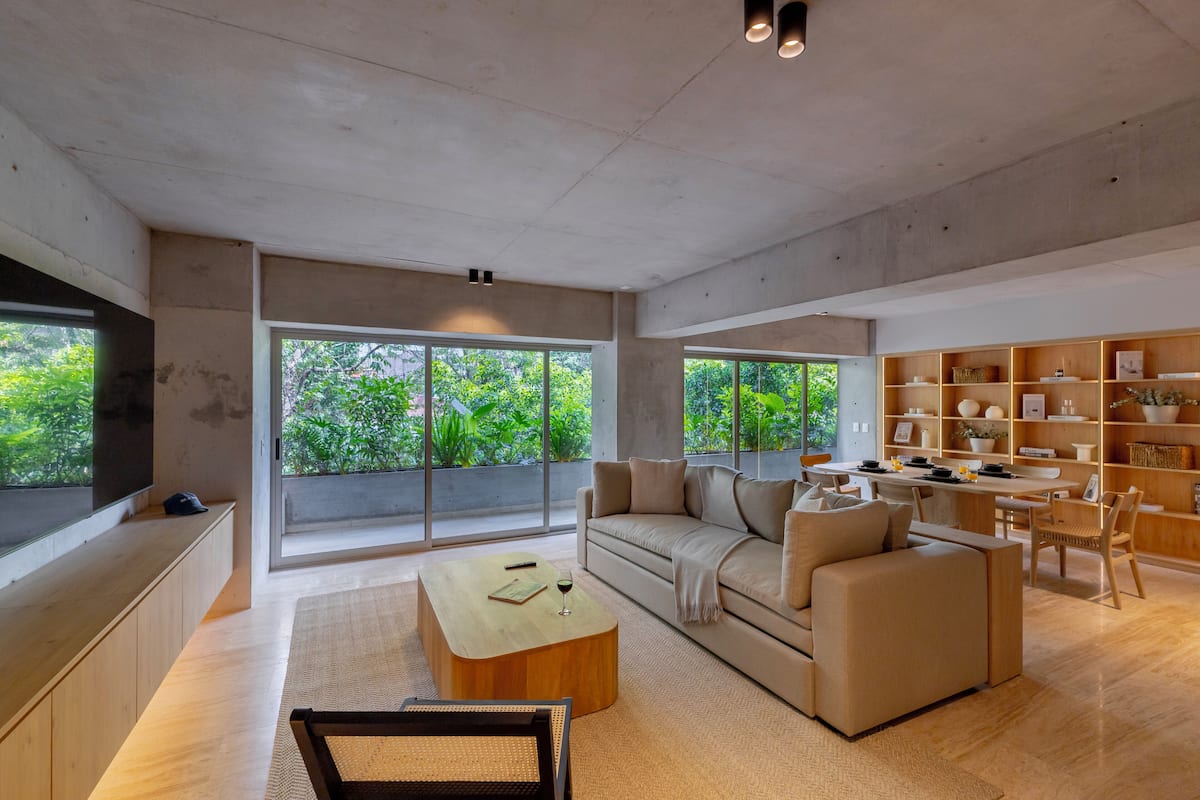 Appartement Deluxe, balcon | Aire de séjour