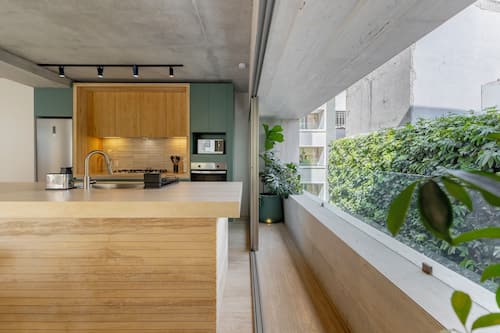 Premium Apartment, Balcony | Private kitchen | Fridge, microwave, oven, stovetop