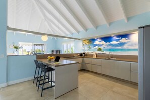 Fridge, microwave, stovetop, dishwasher - Spacious tropical villa near sea with porch - Coral Estate (Sint Willibrordus)
