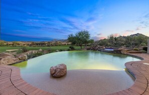 A heated pool - On The Green | Troon Golf Estate | Guest House, Negative Edge Pool, Spa, Patios, Gated (Scottsdale)