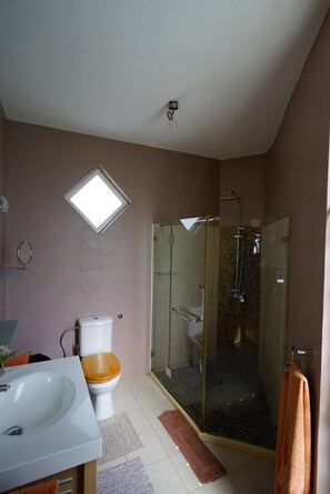 Casa, 2 quartos, acessível, piscina particular | Banheiro