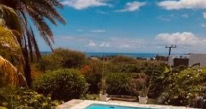 Ocean View Guesthouse in Tamarin, Pool, Sunset