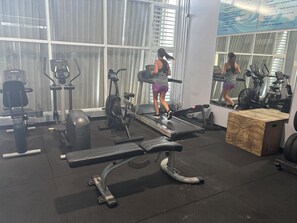 Fitness facility - Beachfront apartment w pools, tennis, gym parking in TOP PR TOURISM CONDADO SJU (San Juan)