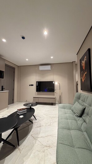 Apartment, 1 Bedroom, Accessible, Smoking | Living room - 010 Tara-jre Jabal Al Lweibdeh With Stunning View (Amman)