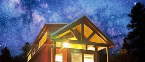 Cabane Deluxe, 1 trÚs grand lit, non-fumeurs, vue montagne | Extérieur