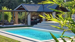 A heated pool - Home with pool and jacuzzi in peaceful greenery near Sveti Ivan Zelina. (Radoišće)