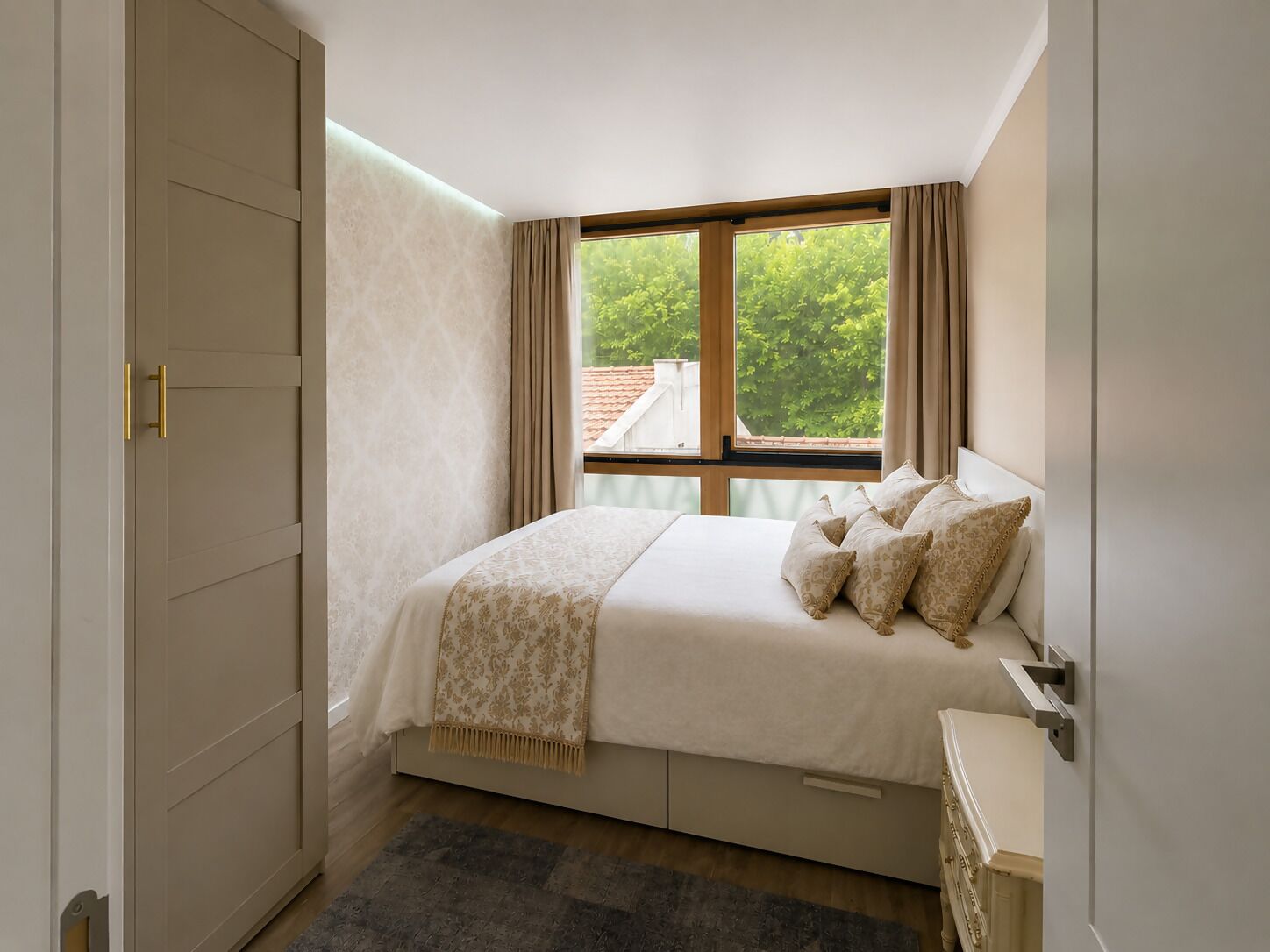 1 bedroom, internet, bed sheets