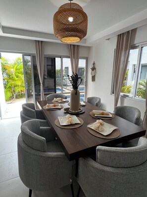 Dining - 3-bedroom villa in wonderful Punta Cana with AC comfort (Punta Cana)