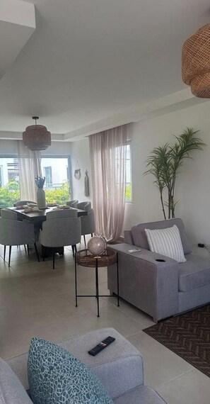 Living area - 3-bedroom villa in wonderful Punta Cana with AC comfort (Punta Cana)