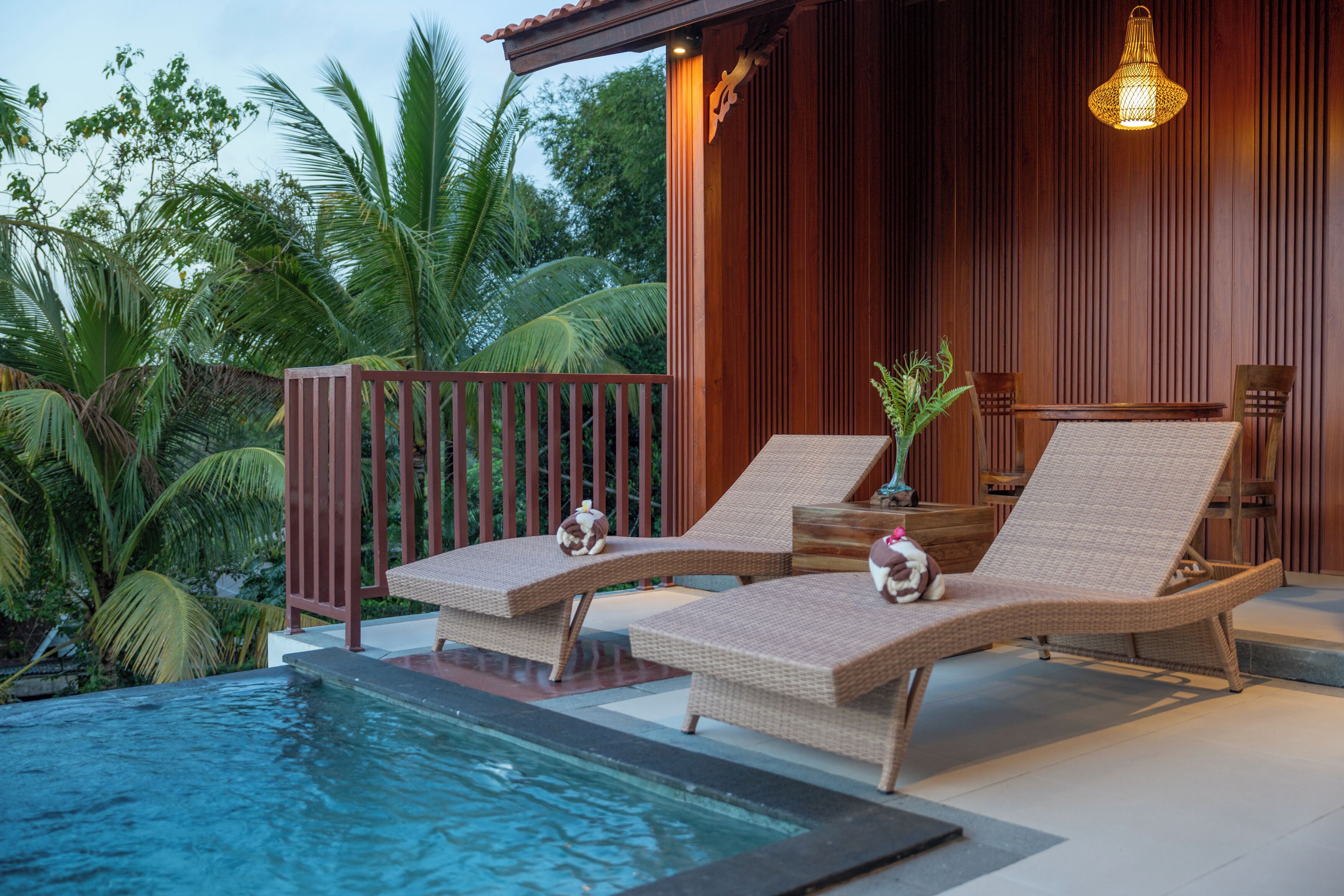 Vila Mewah, 1 Tempat Tidur King, kolam renang pribadi, pemandangan halaman | Kolam renang | Kolam renang indoor
