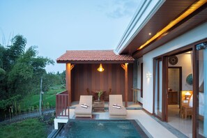 Villa Luxe, 1 trÚs grand lit, piscine privée, vue cour intérieure | Piscine