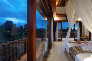 Luxury-Villa, 1 King-Bett, eigener Pool, Blick auf den Innenhof