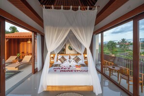 Luxe villa, 1 kingsize bed, privézwembad, uitzicht op de binnenplaats