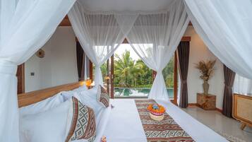 Vila Mewah, 1 Tempat Tidur King, kolam renang pribadi, pemandangan halaman