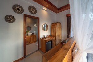 奢华别墅, 1 张特大床, 私人游泳池, 庭院景观 | 住宿内部