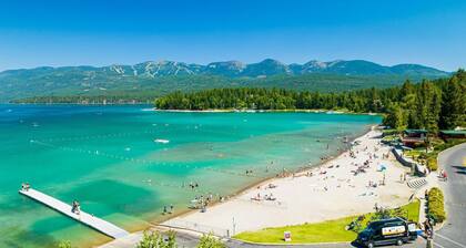 Lakefront City Beach Retreat On Whitefish Lake