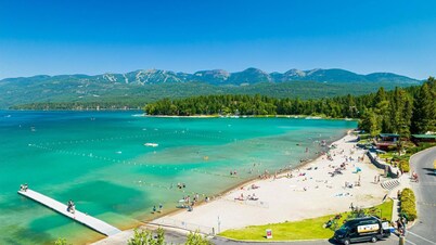 Lakefront City Beach Retreat On Whitefish Lake