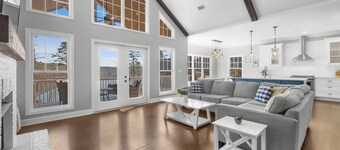 Lake Keowee Waterfront Home w/ Private Beach, Dock, Firepit  /  5BR Near Clemson