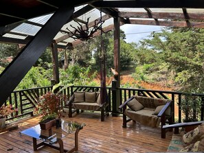 Terrace/patio - Peaceful cabin in charming El Jardín perfect for relaxing (El Jardín)