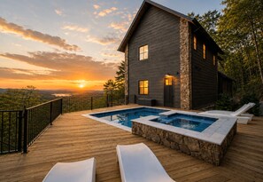 A heated pool - Discover Pool Paradise w/ Breathtaking Lake Views • HotTub • Fun Games • Privacy (Blue Ridge)