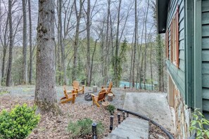 Terrace/patio - Best Aska Location, River Views, Hot tub & Games (Blue Ridge)