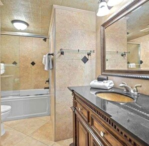 Hair dryer, towels, soap, toilet paper - Myrtle Beach Oceanfront Escape w/Private Balcony - Stunning Beach & City Views (Myrtle Beach)