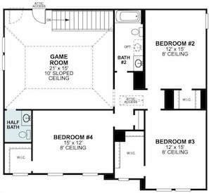 Floor plan - Spacious 5-bedroom house in peaceful Mansfield with AC (Mansfield)