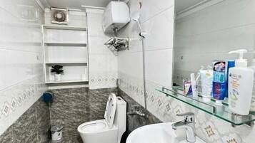 Studio – comfort, balkong, byutsikt | Bad