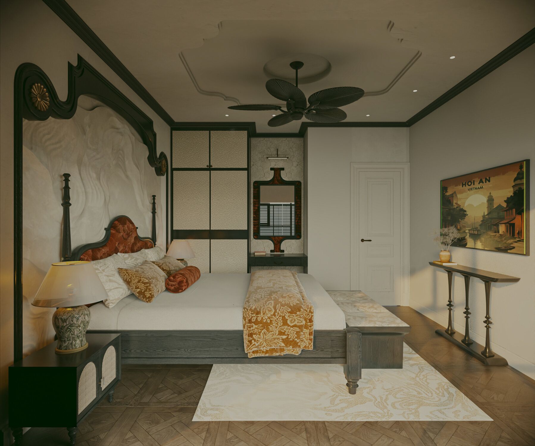 デラックス ダブルルーム キングベッド 1 台 バルコニー