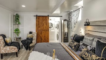 1 bedroom, iron/ironing board, Internet, bed sheets