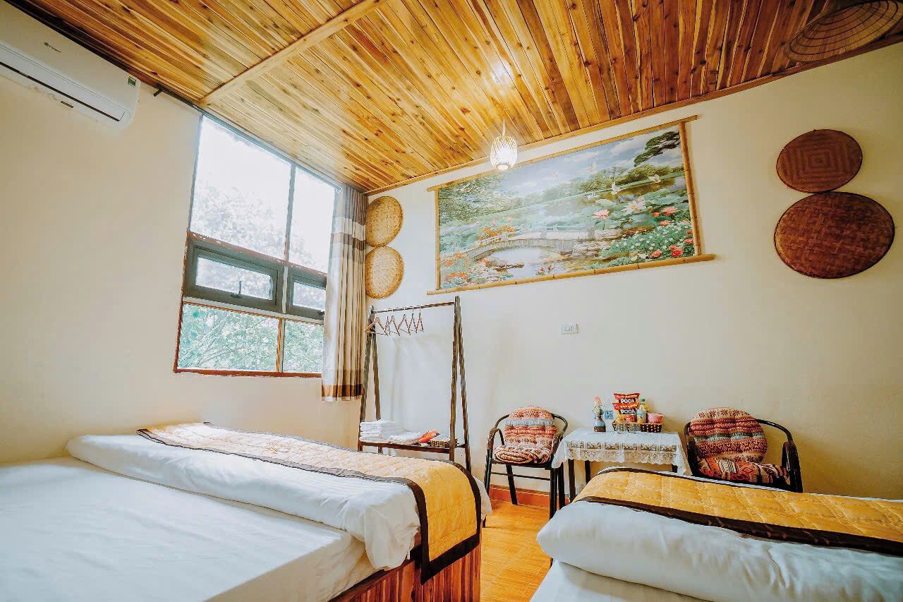 Habitación cuádruple, vistas a la montaña