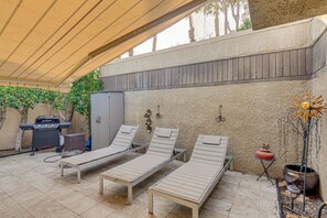 Terrace/patio - 2 Mi to Dtwn! Snowbird Gem w/ Pool in Palm Springs (Palm Springs)
