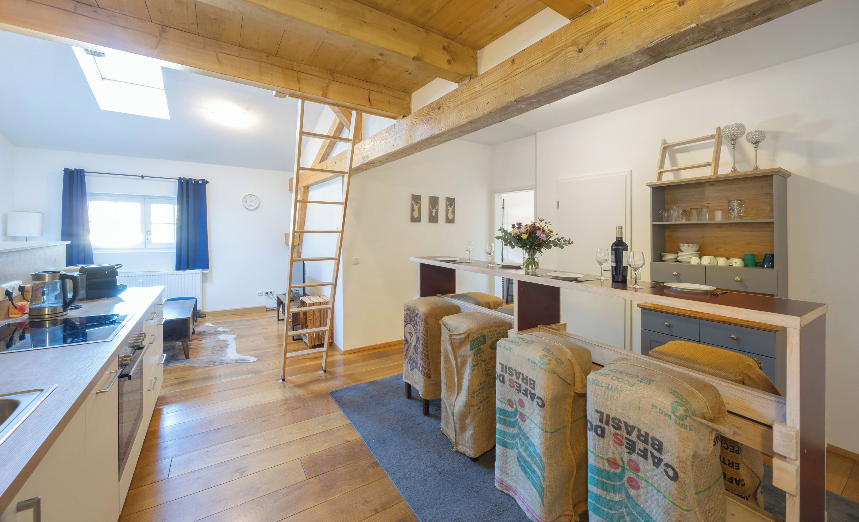 Standard-Maisonette, Bergblick | Eigene Küche