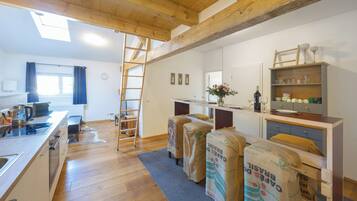 Standard-Maisonette, Bergblick | Eigene Küche