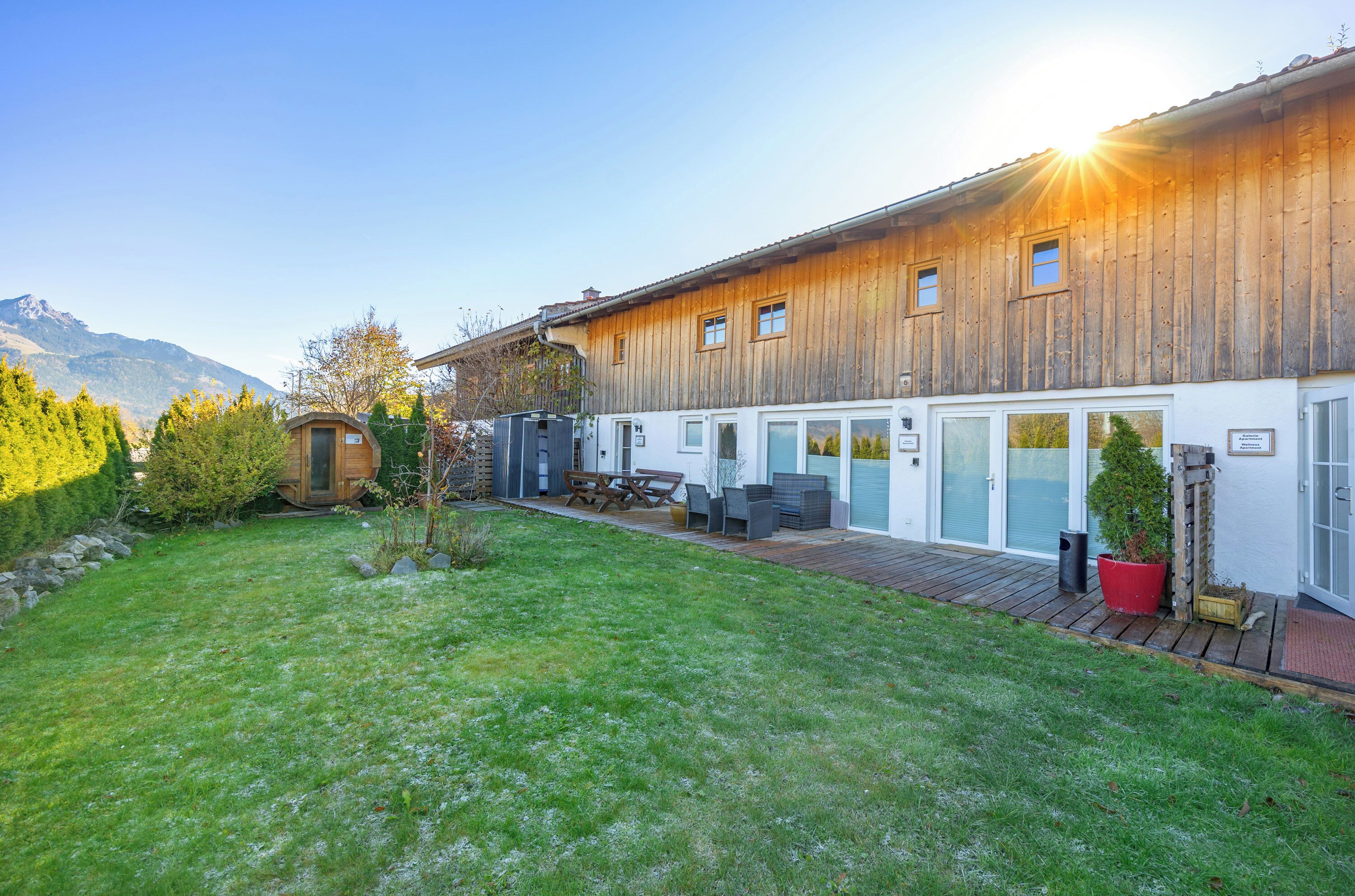 Blick auf den Garten