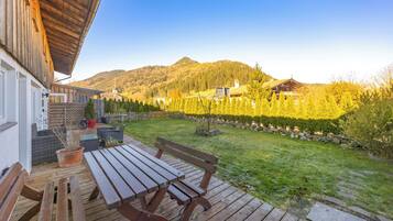Familien-Loft, Bergblick | Blick auf den Garten