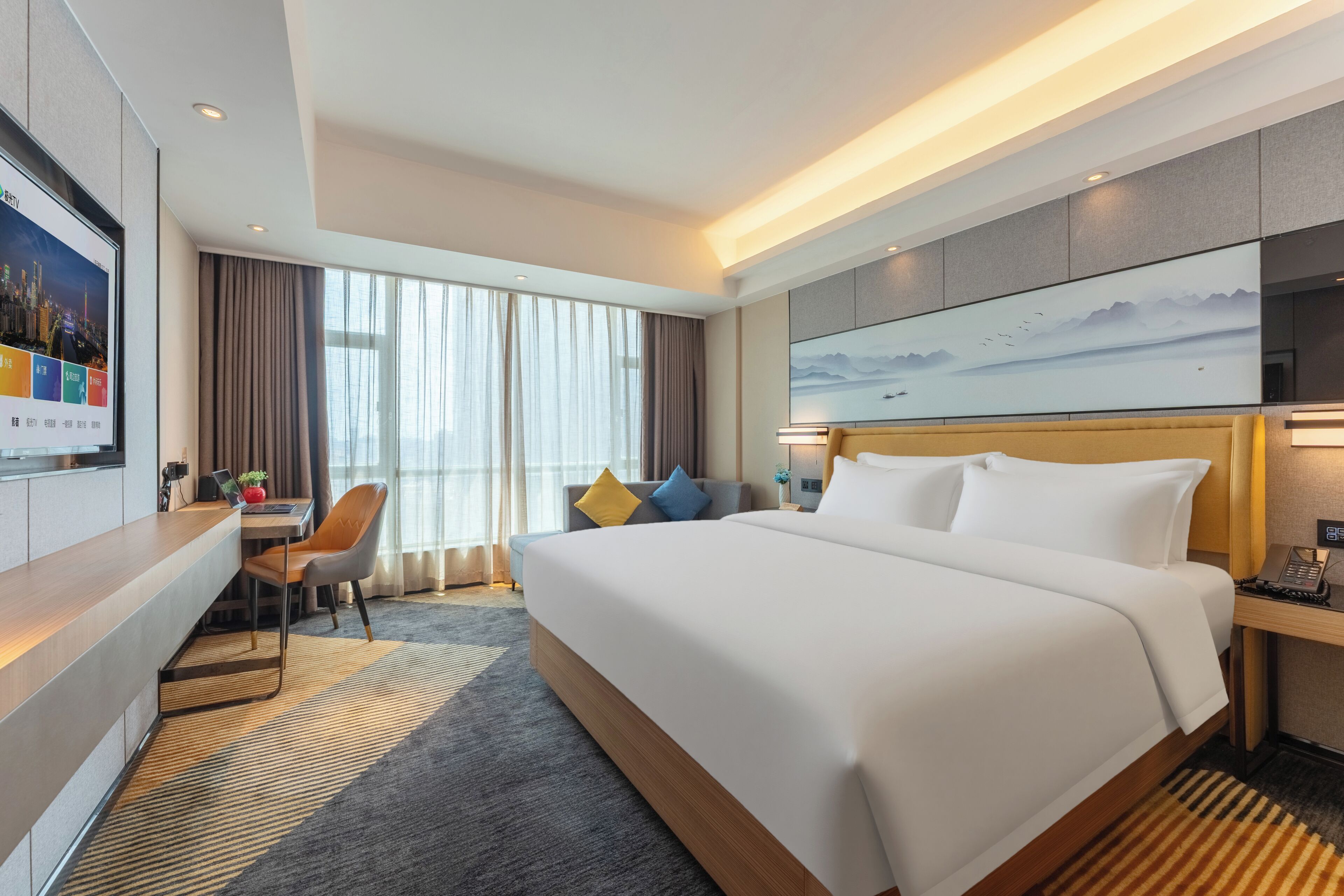 Deluxe Double Room, City View | Desk, free WiFi