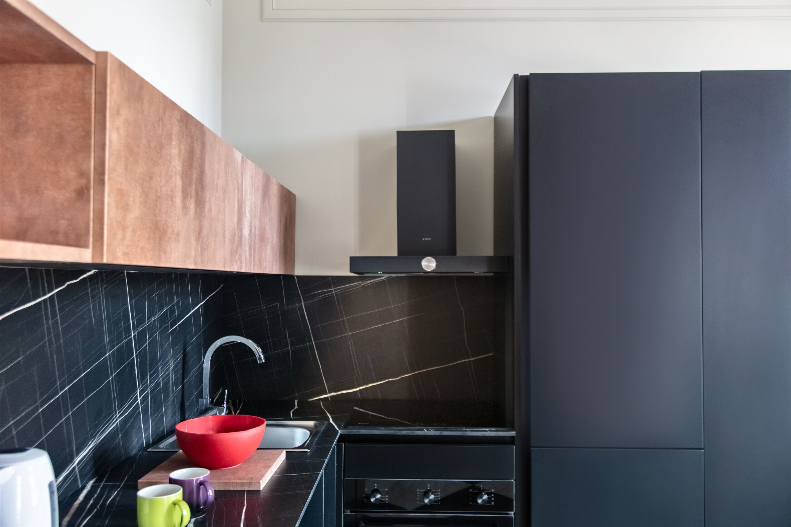 Appart'hôtel, balcon, vue ville | Cuisine privée