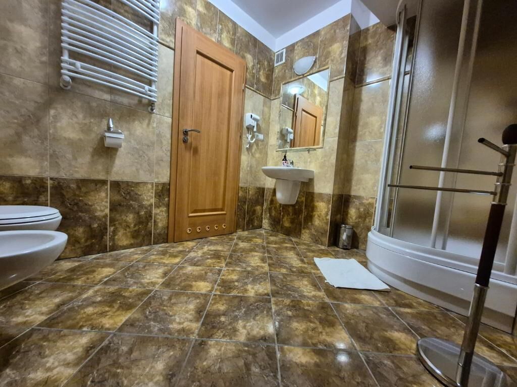 Double Room, Garden View | Bathroom | Shower, hair dryer, towels, soap