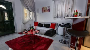 Comfort-studio, kaupunkinäköala | Oleskelualue