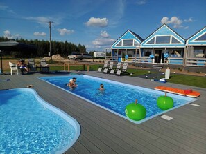 House, 3 Bedrooms, Patio | Pool | Outdoor pool - Domek nr 4 "błękitne Wzgórze" (gmina Brzuze)