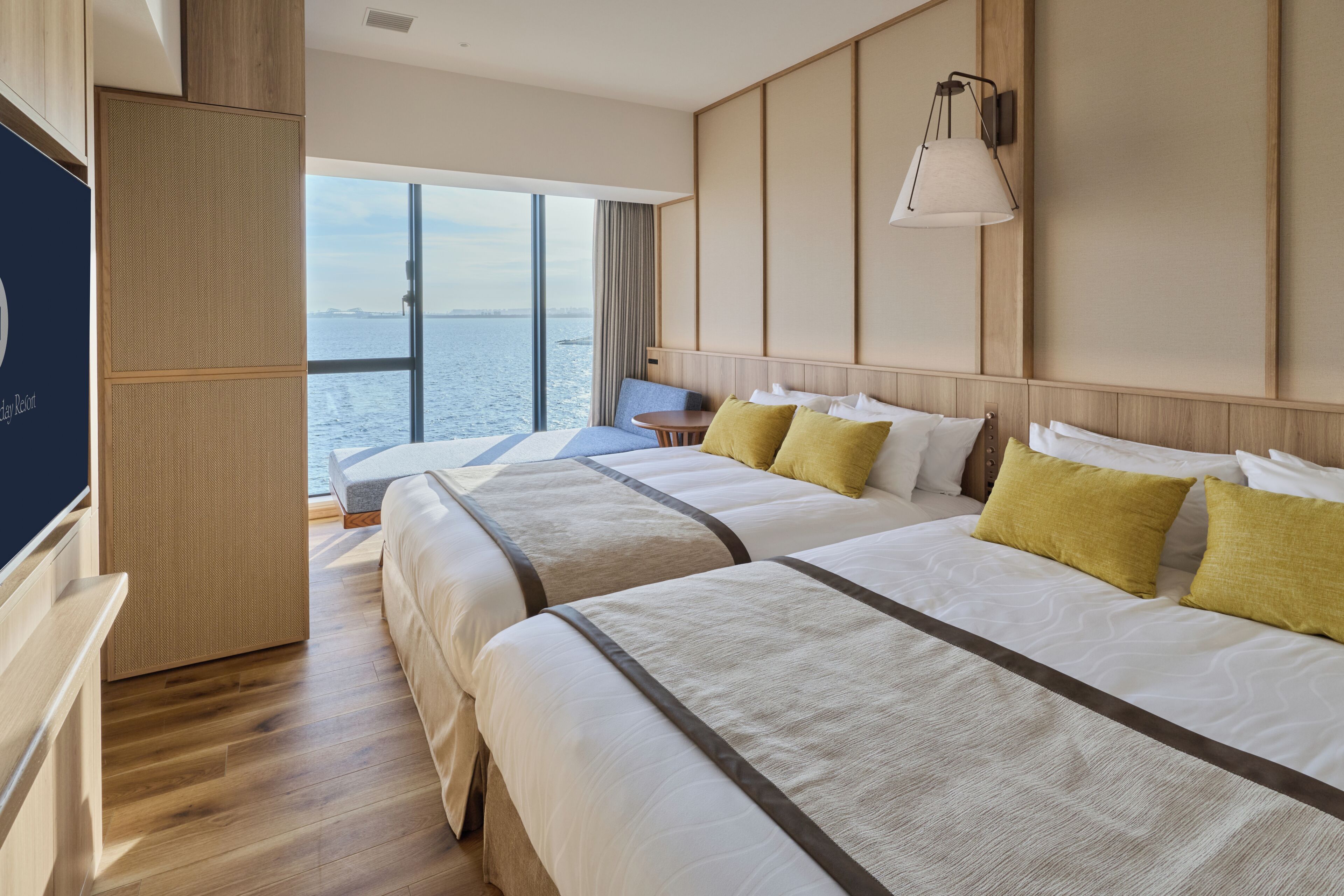 Habitació amb dos llits individuals superior, no fumadors (Ocean Front, Wide Twin) | Caixa forta a l'habitació, wifi gratuïta i roba de llit 