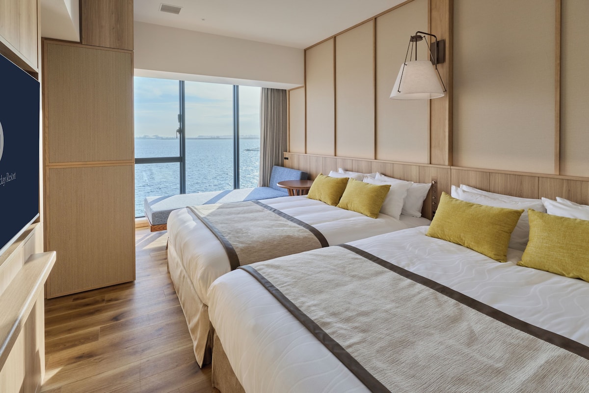 Superior-Zweibettzimmer, Nichtraucher (Ocean Front, Wide Twin) | Zimmersafe, kostenloses WLAN, Bettwäsche