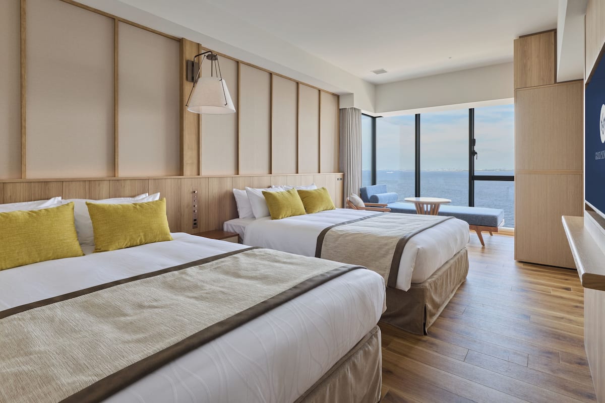 Deluxe-Zimmer, Nichtraucher, Eckzimmer (Ocean Front, High Floor) | Zimmersafe, kostenloses WLAN, Bettwäsche