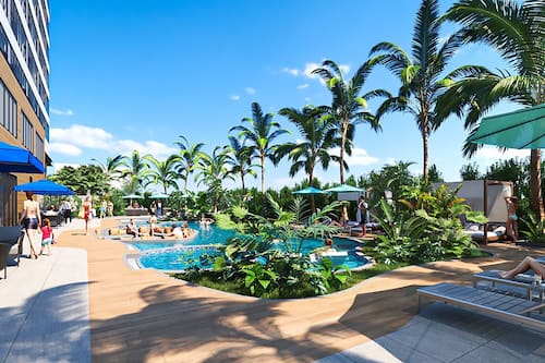 Outdoor pool, pool cabanas (surcharge)